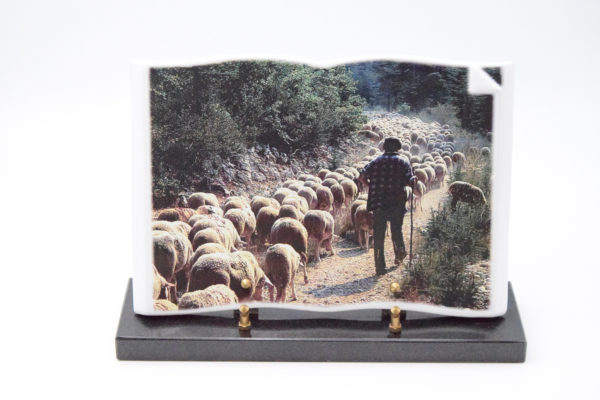 Pompes Funèbres Grosso : Plaque céramique mouton