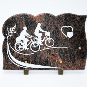 Pompes Funèbres Grosso : Plaque granit loisirs vélo