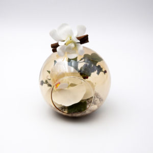 Pompes Funèbres Grosso : Vase boule orchidée