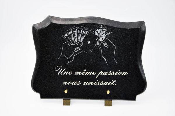 Pompes Funèbres Grosso : Plaque granit tarot