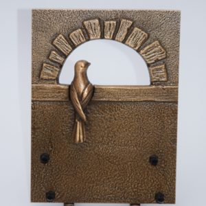 Pompes Funèbres Grosso : Plaque bronze oiseau