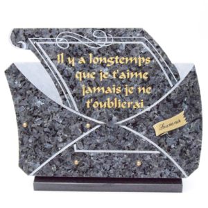 Pompes Funèbres Grosso : Plaque granit souvenir