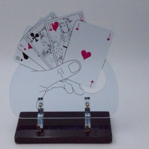 Pompes Funèbres Grosso : Plaque altu joueur de cartes