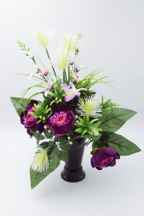 Pompes Funèbres Grosso : Cone fleur violet (D)
