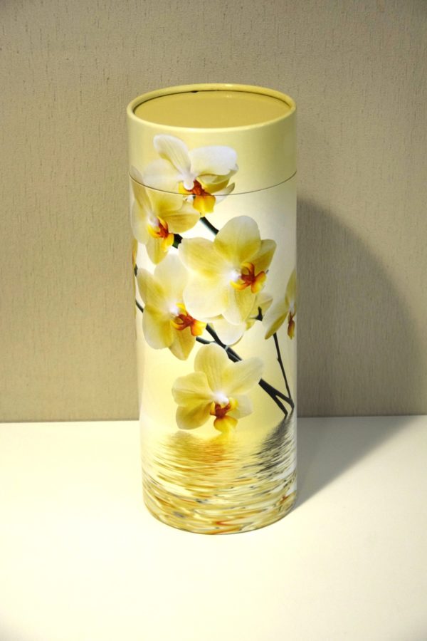 Pompes Funèbres Grosso : Urne tube carton orchidée