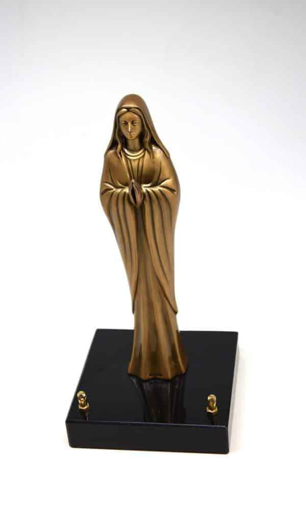 Pompes Funèbres Grosso : pompes-funebres-grosso-article-funeraire-vierge-statuette-bronzée-30cm-sur-socle-480275/S