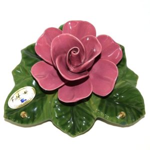 Pompes Funèbres Grosso : Croissant 21cm rose rose vif