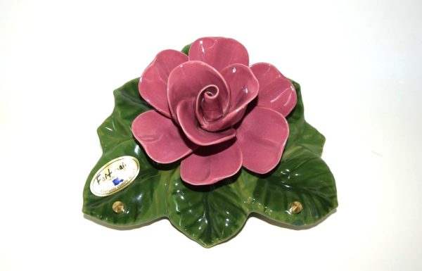 Pompes Funèbres Grosso : Croissant 21cm rose rose vif
