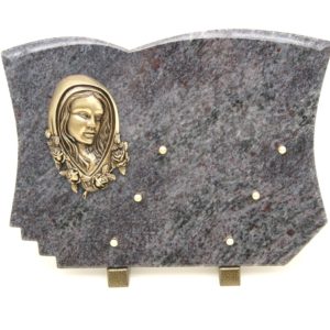 Pompes Funèbres Grosso : Plaque granit MB vierge