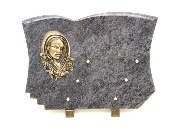 Pompes Funèbres Grosso : Plaque granit MB vierge