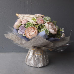 Pompes Funèbres Grosso : Bouquet bulle vintage parme