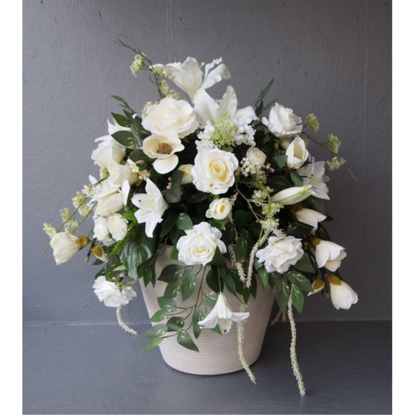 Pompes Funèbres Grosso : Compo originale blanc