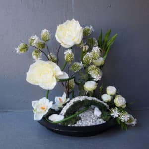 Pompes Funèbres Grosso : Jardin zen blanc