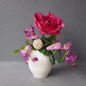 Pompes funèbres Grosso : Vase Lotus Fushia
