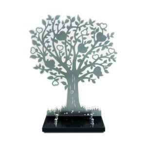 Pompes Funèbres Grosso : Arbre Inox 30X37Cm Format L double Altu incolore