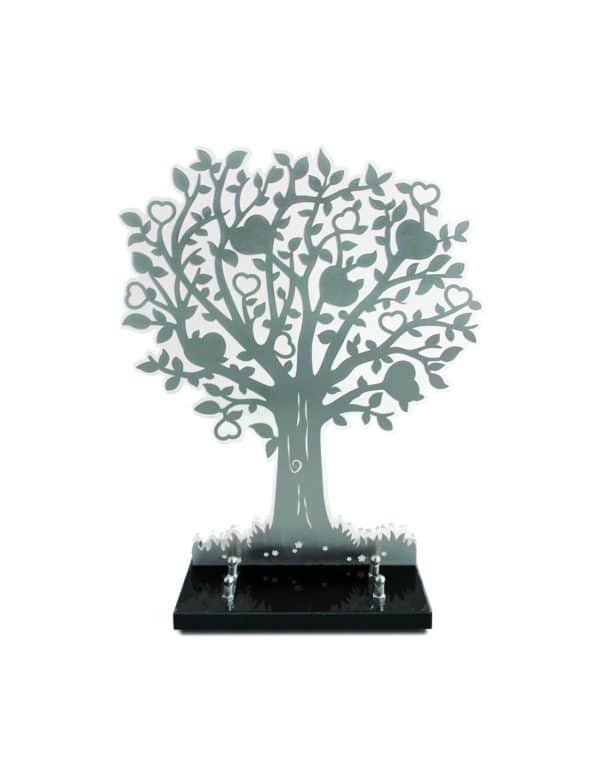 Pompes Funèbres Grosso : Arbre Inox 30X37Cm Format L double Altu incolore