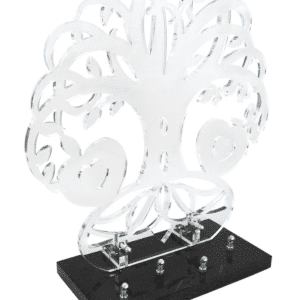 Pompes Funèbres Grosso : Plaque altu motif découpe nue 15X28 CM