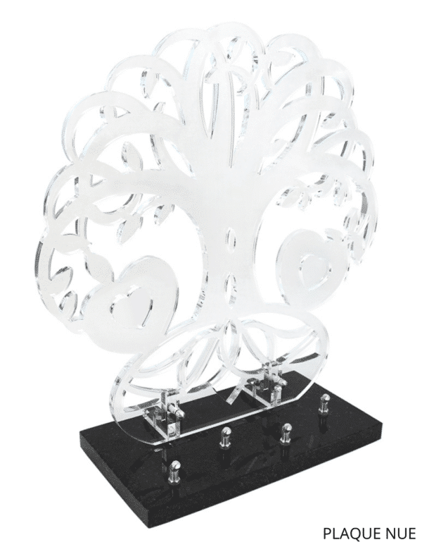 Pompes Funèbres Grosso : Plaque altu motif découpe nue 15X28 CM