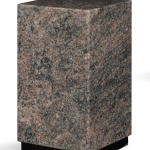 Pompes Funèbres Grosso : Urne carrée granit himalaya blue 18x18x27 3l