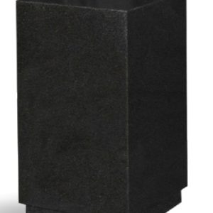 Pompes Funèbres Grosso : Urne carrée granit noir marlin 18x18x27 3l