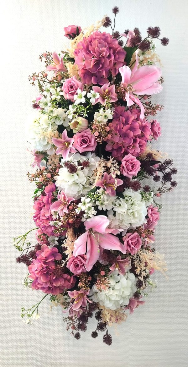 Pompes Funèbres Grosso : Dessus de cercueil Sublime rose