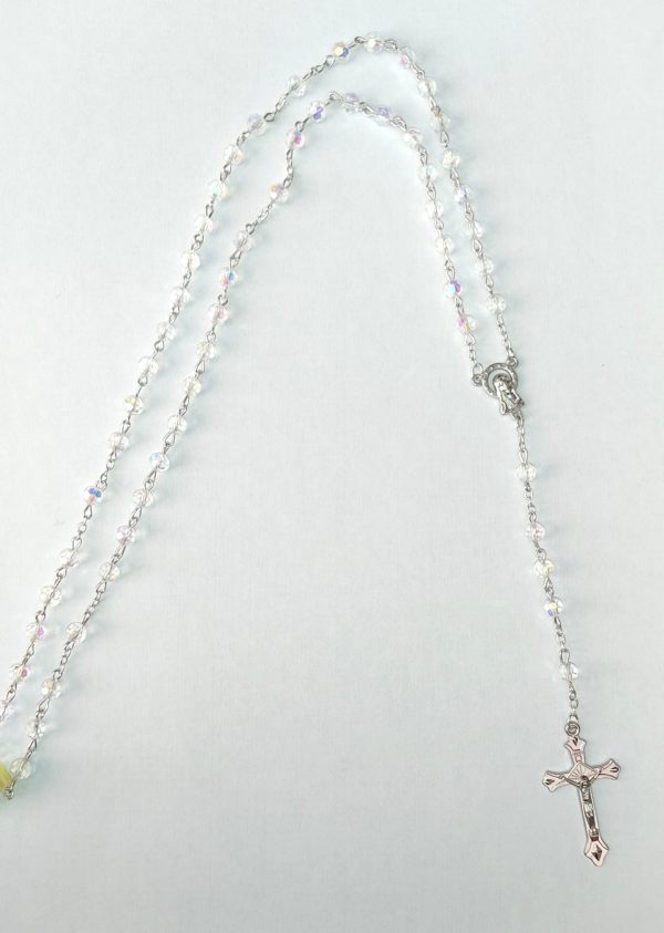 Pompes Funèbres Grosso : Chapelet demi cristal irisé