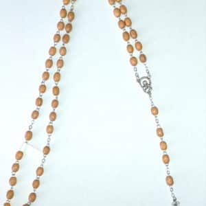 Pompes Funèbres Grosso : Chapelet en Bois de rose naturel
