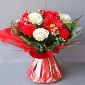 Pompes Funèbres Grosso : Bouquet bulle rouge