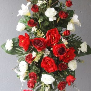 Pompes Funèbres Grosso : Raquette volume rouge blanc