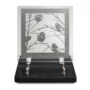 Pompes Funèbres Grosso : Plaque altu inox oiseaux