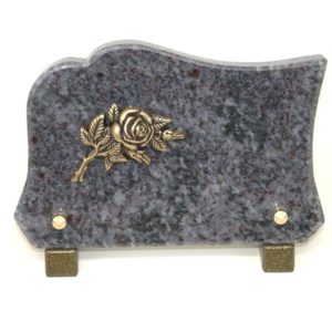 Pompes Funèbres Grosso : Plaque granit rose MB