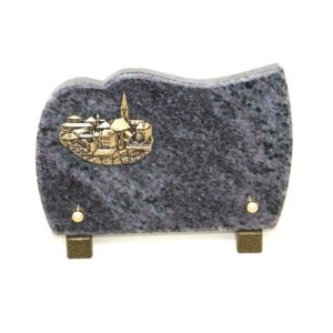 Pompes Funèbres Grosso : Plaque granit village MB