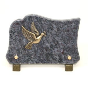 Pompes Funèbres Grosso :Plaque oiseau MB