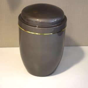 Pompes Funèbres Grosso : Urne alu gris Ø16 x H25
