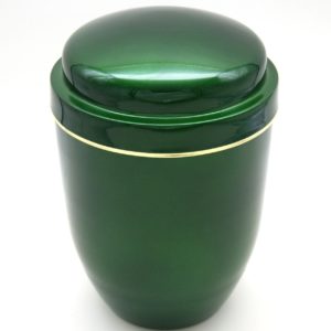 Pompes Funèbres Grosso : Urne alu vert Ø16 x H25
