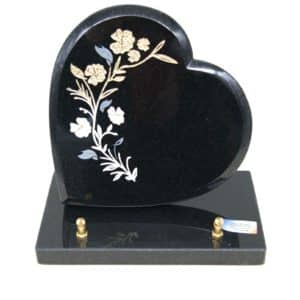 Pompes Funèbres Grosso : Coeur 20X20 Fleurs sur socle
