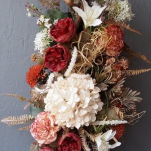 Pompes Funèbres Grosso : Dessus de cercueil Montmartre PM rouge