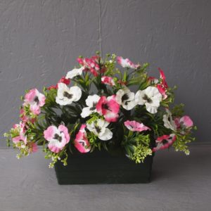 Pompes funèbres Grosso : Jardinière pensées roses