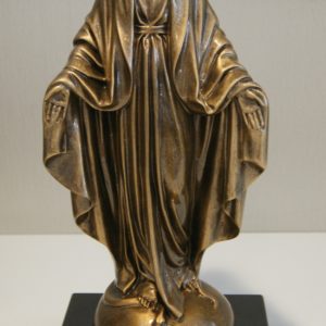 Pompes Funèbres Grosso : Vierge accueillante bronzée 40cm sur socle