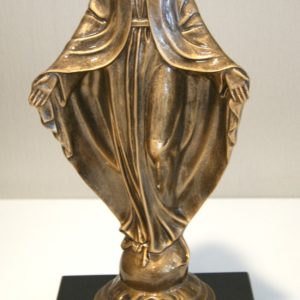 Pompes Funèbres Grosso : Vierge accueillante bronzée 40cm sur socle